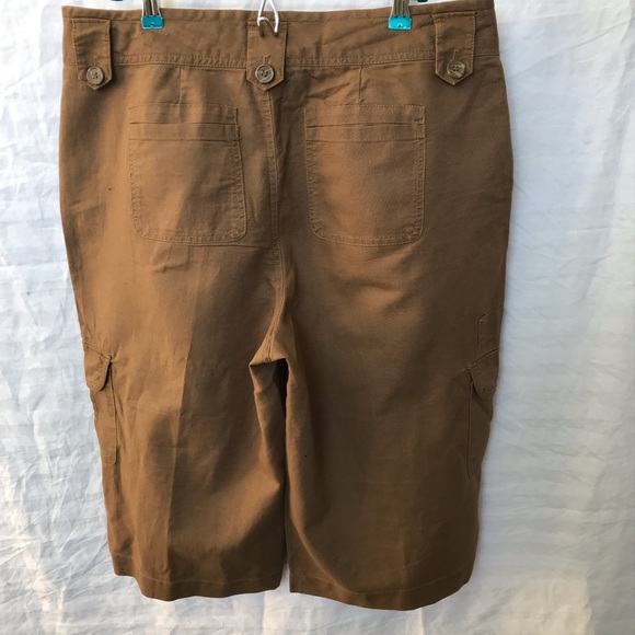 Venezia linen/cotton Bermuda cargo plus sz 16 - Picture 9 of 9